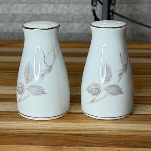 Noritake‎ PLATINUM Melrose Salt & Pepper Shakers HARD TO FIND